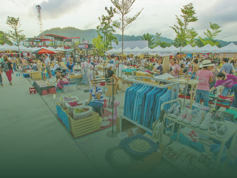 Lively local market scene in Phuket showcasing the vibrant business landscape.